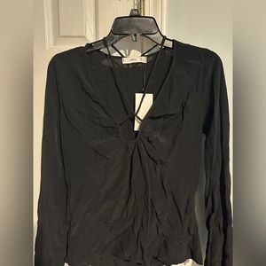 Black Tee mango neck design new with tag